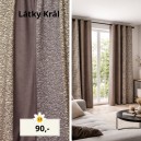 Dekorační látka na závěs hnědé a béžové pruhy