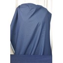 Tmavě modrá oblekovka s šedým proužkem