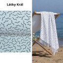 Bavlněná dvojitá fáčovina bílá s vlnovkou