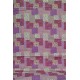 Bavlněná látka s fialovým patchworkem